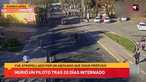 Murió un piloto tras 20 días internado