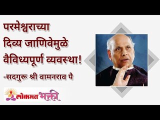परमेश्वराच्या दिव्य जाणिवेमुळे वैविध्यपूर्ण व्यवस्था!  What are the divine arrangements of God?
