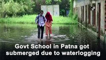 Govt School in Patna submerged due to waterlogging