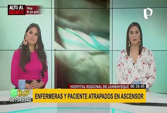 Pánico en Ascensor: enfermeras y paciente quedan atrapados por falla mecánica