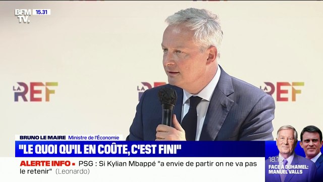 Bruno Le Maire: le quoi qu'il en coûte, nous en sommes déjà sortis