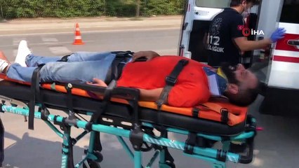 - Otomobil, hafriyat kamyonuna çarptı: 1 yaralı