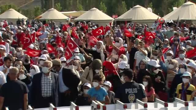 Cumhurbaşkanı Erdoğan: Dün kendi sınırları içerisinde varlık yokluk mücadelesi veren bir ülkeden, bugün bölgesinde söz sahibi bir ülkeye dönüştük