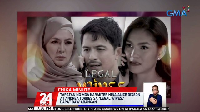 Tapatan ng mga karakter nina Alice Dixson at Andrea Torres sa Legal WIves, dapat daw abangan | 24 Oras