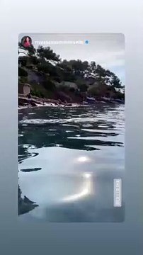 Emmanuelle Rivassoux et son mari Gilles Luka en vacances dans le Var.