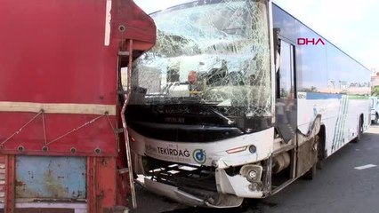 BAKIM SONRASI TESTE ÇIKARILAN OTOBÜS FRENİ BOŞALINCA 7 ARACA ÇARPTI