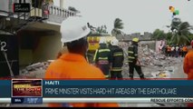 Haitian Prime Minister visits earthquake devastated areas