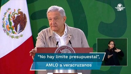 AMLO garantiza apoyo a afectados por huracán "Grace" en Veracruz