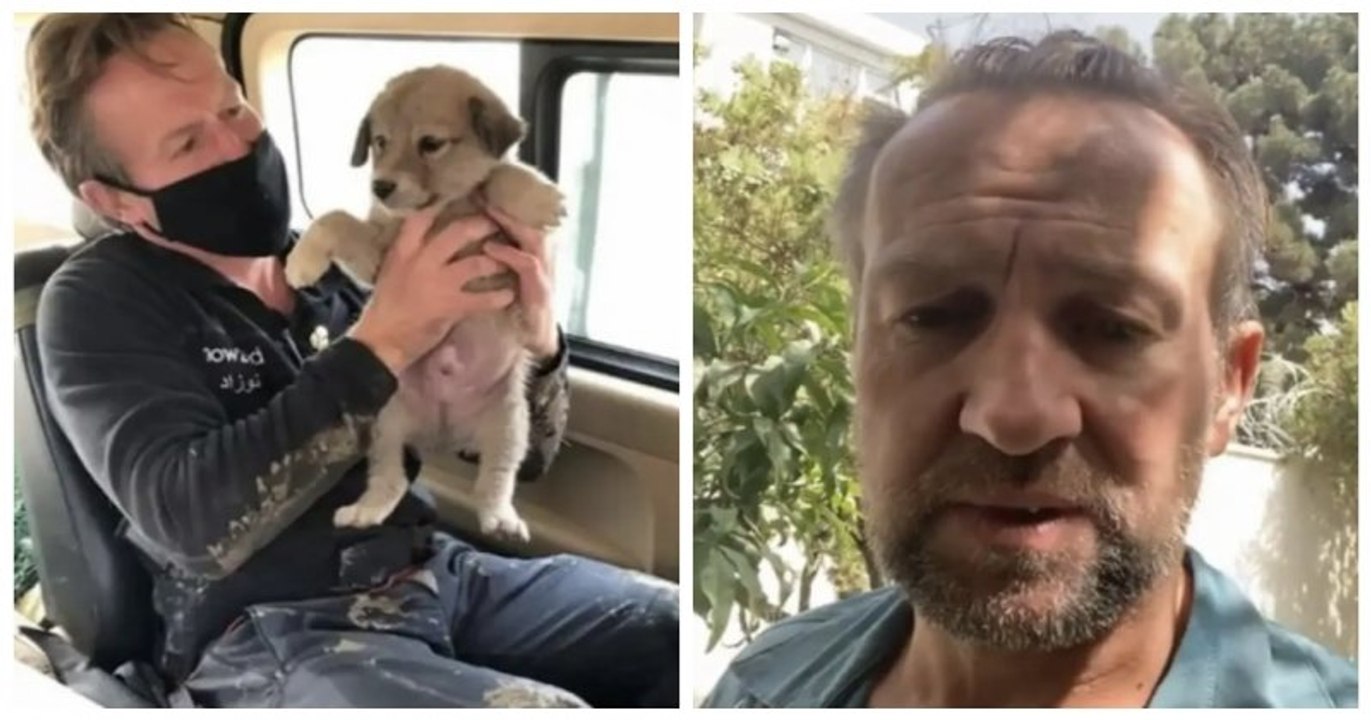 Un ancien soldat obtient l'autorisation du Royaume-Uni pour évacuer 200 chats et chiens de son refuge	de Kaboul