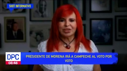 Presidente de Morena irá a Campeche al "voto por voto"