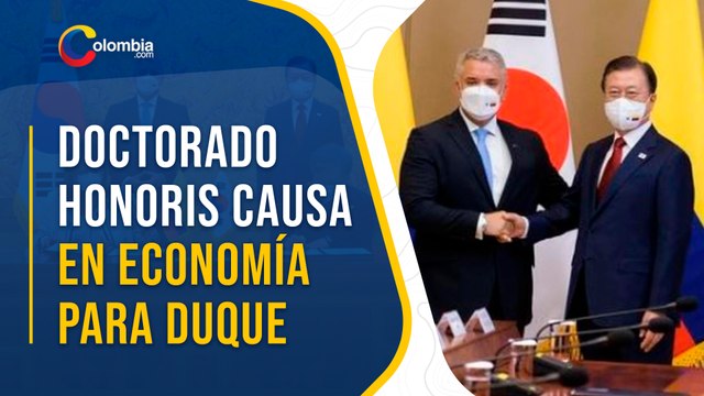 Iván Duque recibe doctorado honoris causa en Economía de universidad Yonsei en Corea del Sur