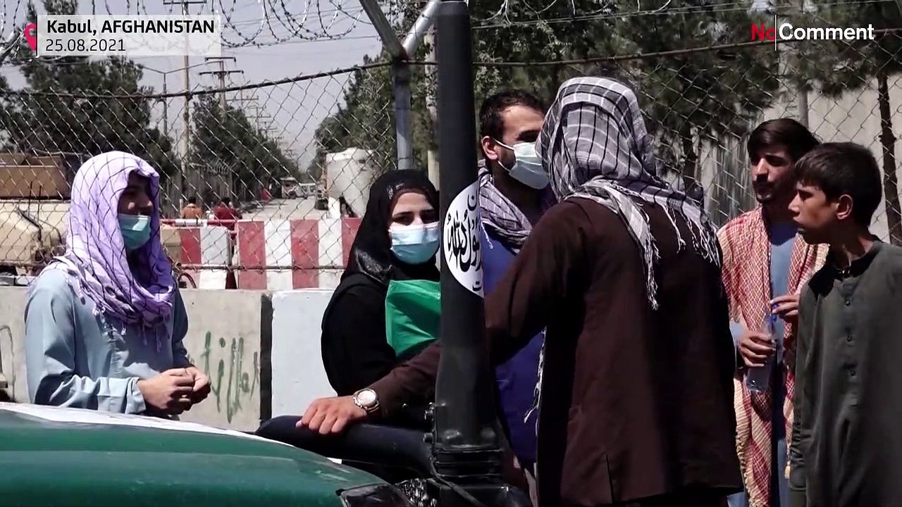 Vor Ort am Flughafen Kabul