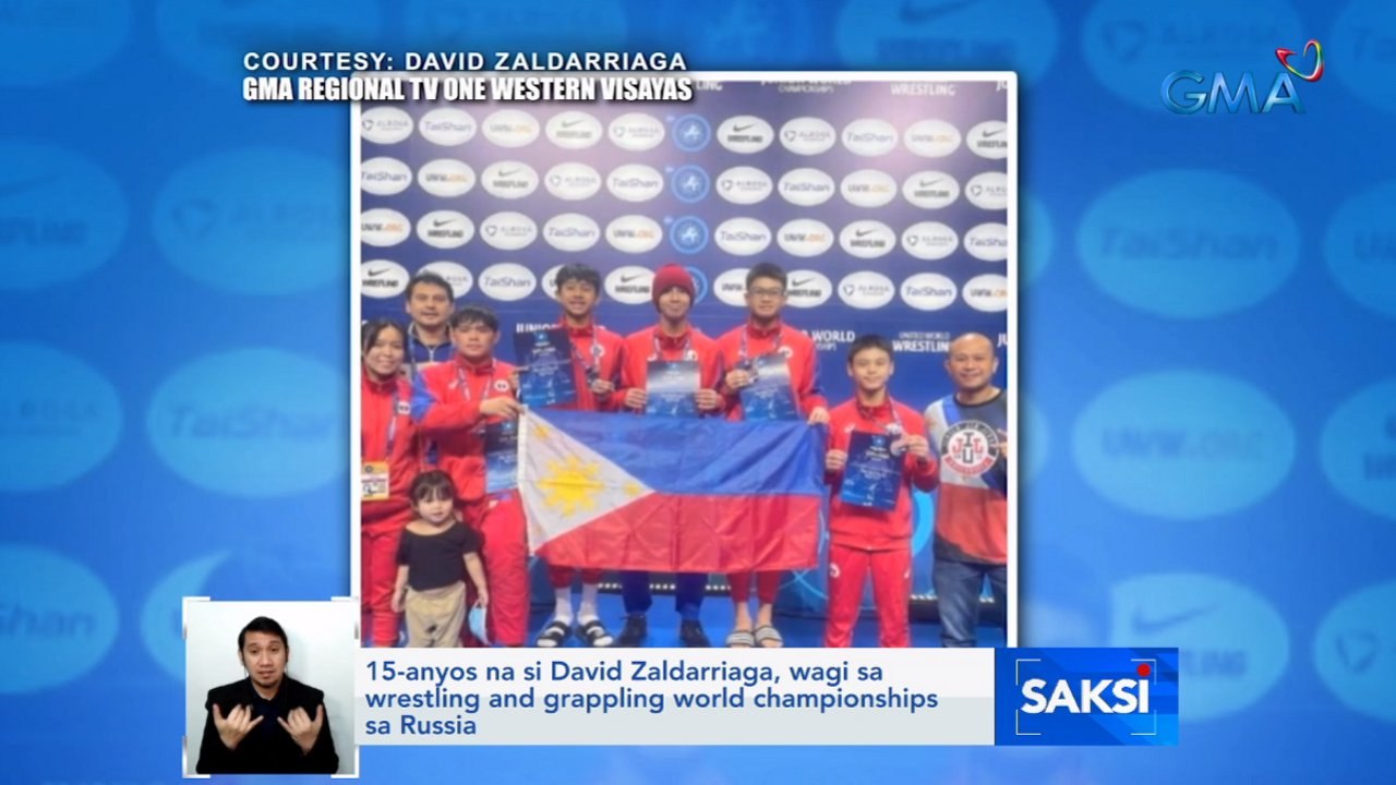 15-anyos na si David Zaldarriaga,wagi sa wrestling & grappling world championships sa Russia | Saksi