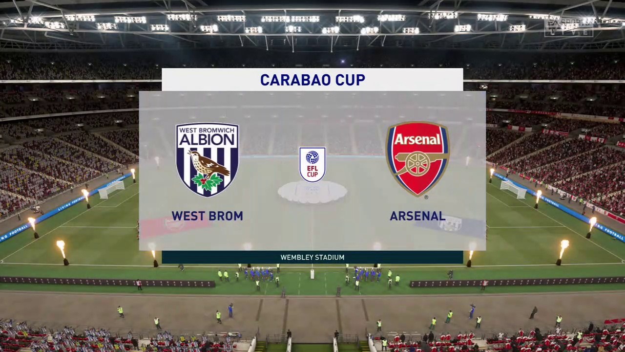 West Brom vs Arsenal || Carabao Cup - 25th August 2021 || Fifa 21