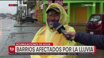 Problemas en los barrios a causa de la lluvia caída en la capital cruceña