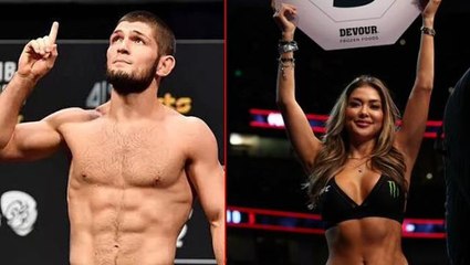 "Babamın yanında rahatsız oluyorum" diyen Khabib Nurmagomedov, ring kızlarına fena çattı: Faydasızlar