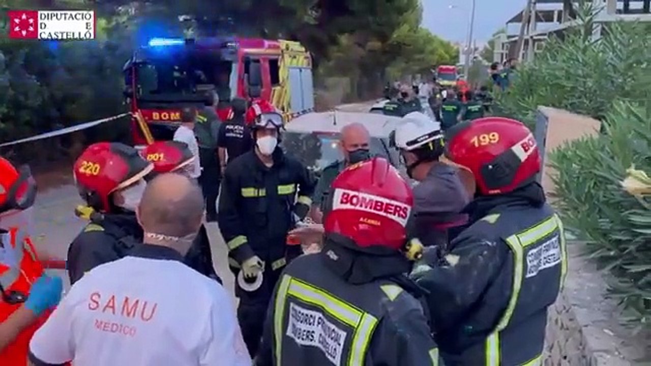 Rescate de los bomberos en Peñíscola.