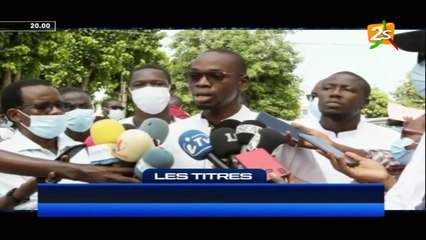 SUIVEZ LE JOURNAL 20H AVEC ASTOU DIONE / MERCREDI 25 AOUT 2021