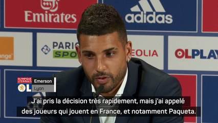 Lyon - Emerson : "Paqueta m'a dit de venir, qu'il avait retrouvé son football ici"