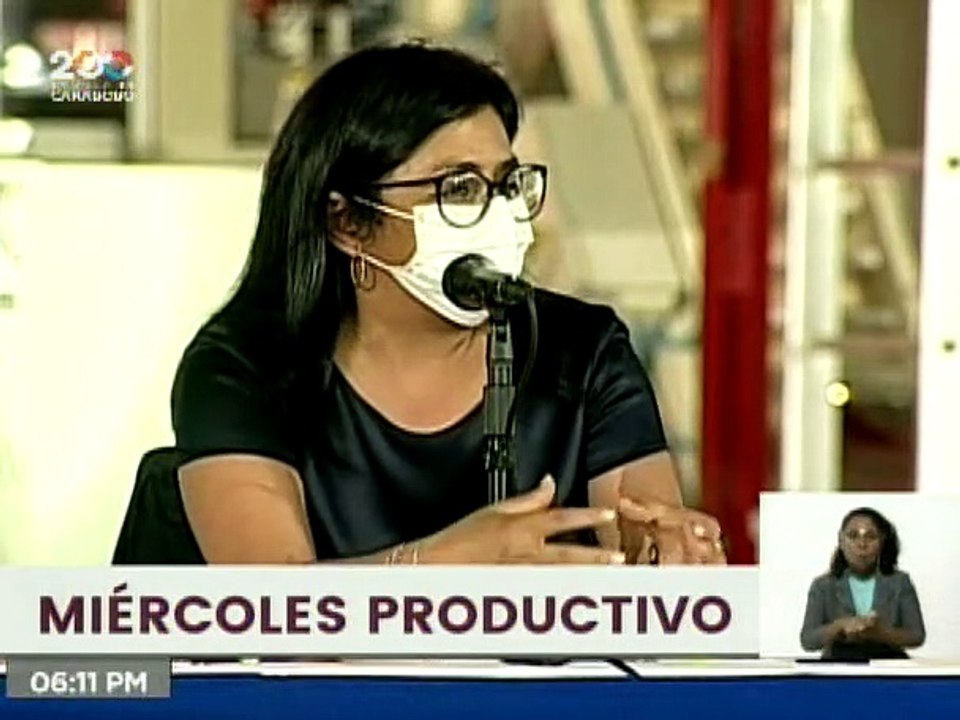 Vicepdta Delcy Rodríguez: "Debemos garantizar la exportación de nuestros productos nacionales"