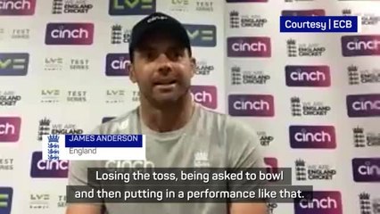 'It doesn't get much better' - Anderson on England's brilliant opening day