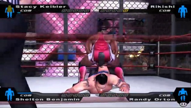 Here Comes the Pain Stacy Keibler vs Rikishi vs Shelton Benjamin vs Randy Orton