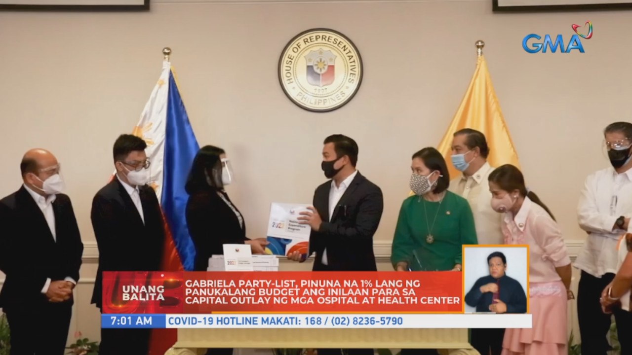 Gabriela party-list, pinuna na 1% lang ng panukalang budget ang inilaan para sa capital outlay ng mga ospital at health center | UB