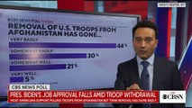 CBS News poll - Biden's approval rating declines amid Afghanistan withdrawal
