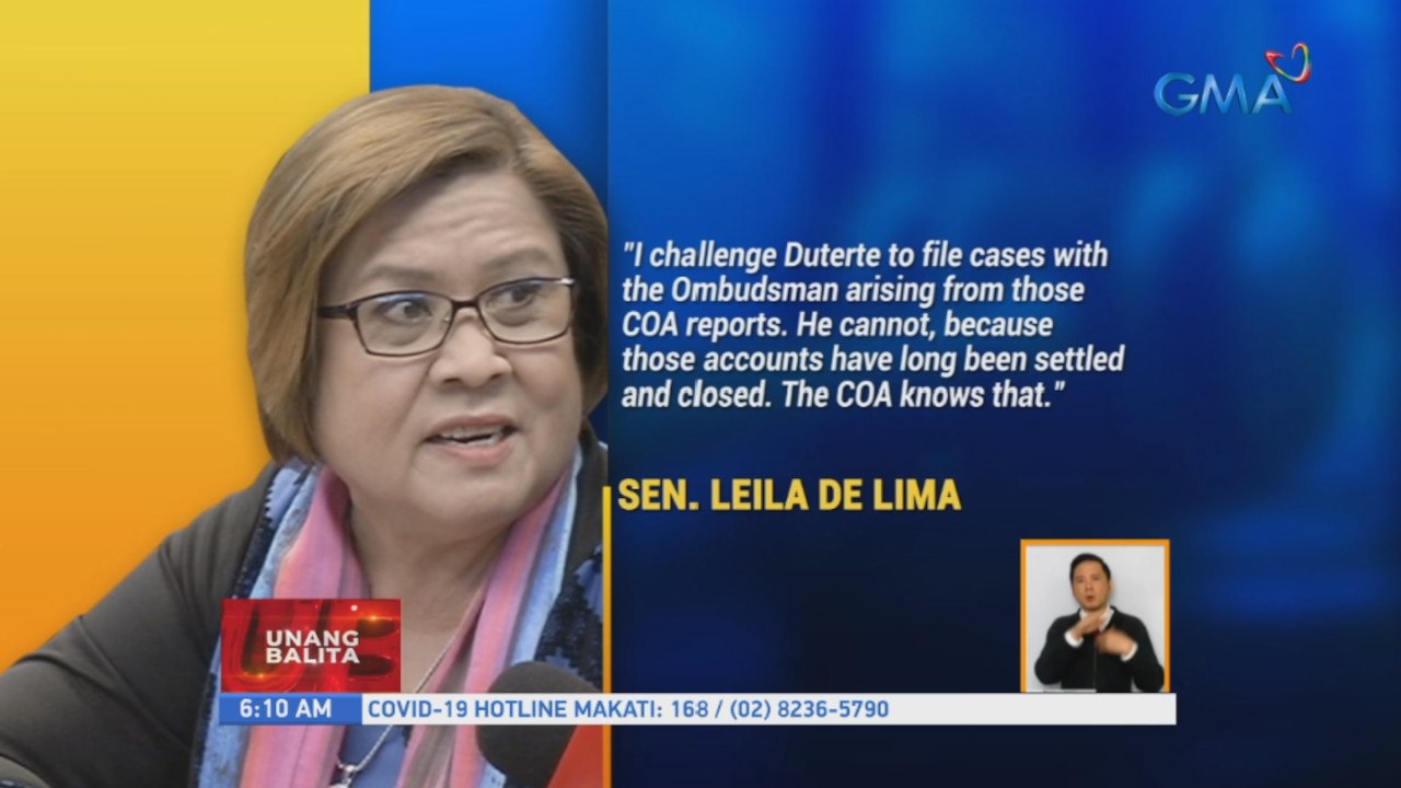 Sen. de Lima, iginiit na dati nang naayos at naisara ang mga isyu sa COA | UB
