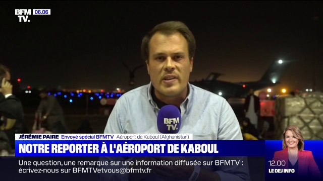 Pas plus d'un sac par personne : l'envoyé spécial de BFMTV à Kaboul témoigne des évacuations de réfugiés afghans