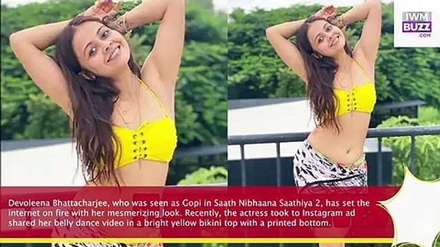 Bahu Bani Babe Devoleena Bhattacharjee flaunts her curves as she dances in a bikini.