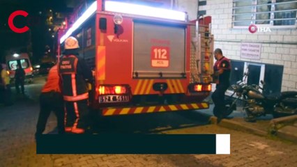 Ocakta unutulan yemeğin dumanı mahalleyi ayağa kaldırdı
