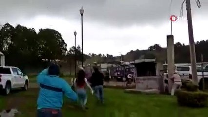 Helikopter iniş yaptığı sırada düştü