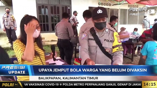 PRESISI UPDATE 14.00 ( 26/08/2021) Gerai Vaksin Presisi Mobile Polresta Balikpapan Sasar Warga Pelosok dan Live Report terkait Polri Tangkap Muhammad Kece di Bali