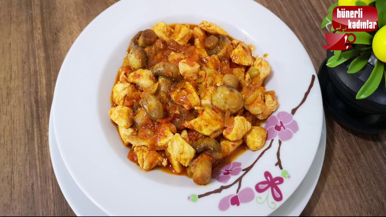 İnanılmaz Derecede Kolay ve Lezzetli TAVUK SOTE TARİFİ(Mantarlı)