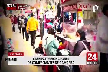 Incautan arma de fuego y droga a extorsionadores de comerciantes en La Victoria