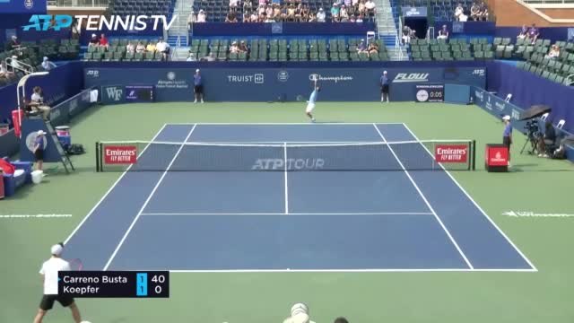 Winston-Salem - Carreno Busta facile contre Koepfer