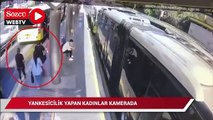 Metrobüste yankesiciler Filipinli kadını, polis de onları takip etti