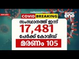 ആശങ്ക ഉയർത്തി കോവിഡ് കേസുകൾ കുതിച്ചുയരുന്നു; കേരളത്തില്‍ ഇന്ന് 17,481 പേർക്ക് കോവിഡ് | Covid 19