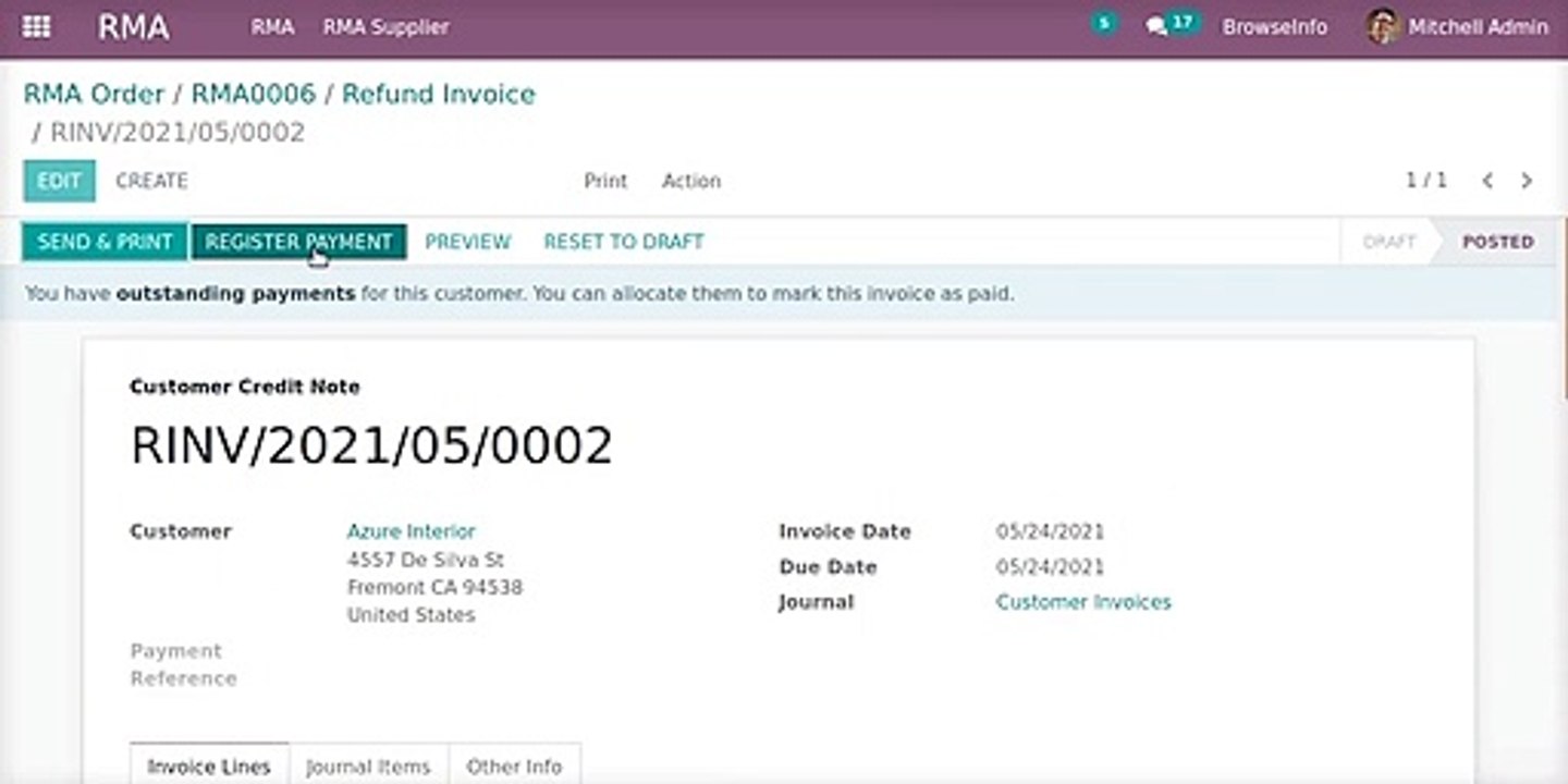 How Customer and Supplier can manage Return Orders Management for Sales and Purchase | RMA