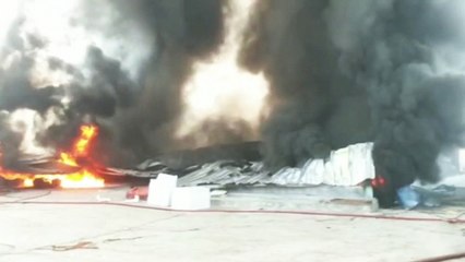 Pabrik Styrofoam di Bogor Luluh Lantak Dilalap Api