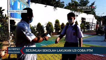 Sejumlah Sekolah Lakukan Uji Coba PTM