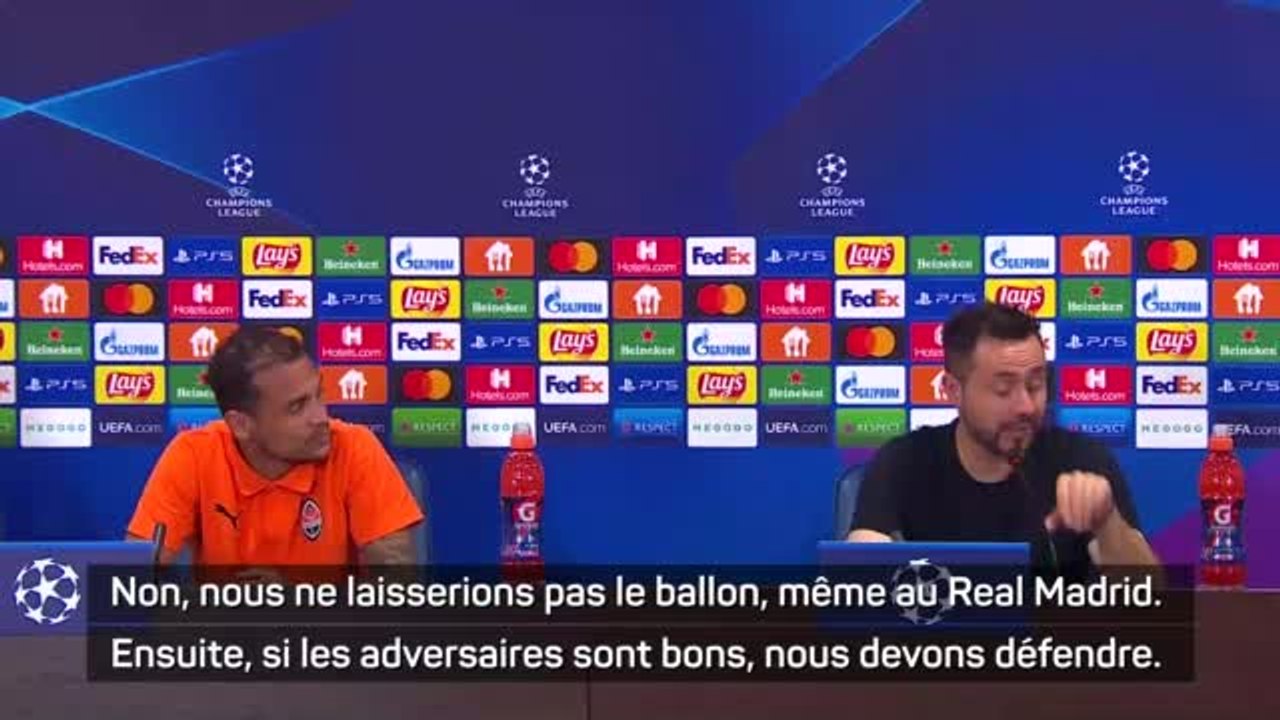 Ligue des champions - De Zerbi : "Le coeur et les c... ne s'achètent pas sur le marché des transferts"