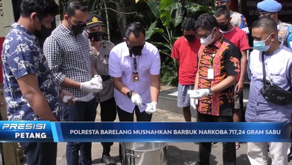 Polresta Barelang Musnahkan Barang Bukti Sabu Sebanyak 717,24 Gram