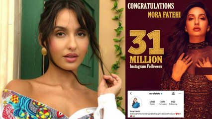 Nora Fatehi ने Instagram पर पूरे किए 31Millions Followers,फूल और गुब्बारों के साथ यूं व्यक्त की खुशी