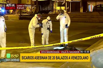 Sicarios disparan 20 balas contra extranjero en Villa El Salvador