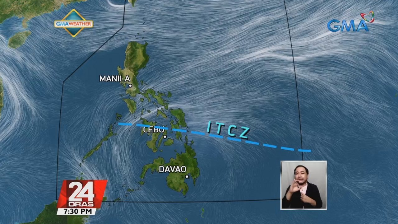 Malalakas na ulan, magpapatuloy sa malaking bahagi ng bansa dahil sa ITCZ  | 24 Oras