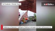 Maltempo a Catanzaro, nubifragio a Falerna: le immagini dei danni dell'acquazzone