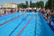 Hasköy'de yarı olimpik yüzme havuzu açıldı