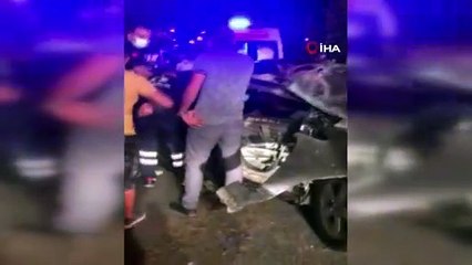 Kazada hurdaya dönmüş ve motoru 50 metre öteye fırlamıştı...Feci kazanın yeni görüntüleri ortaya çıktı